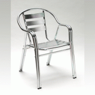 Chaise de jardin empilable en alu 'twin' - 2208 Chaise de jardin empilable en alu 'twin' - 2208