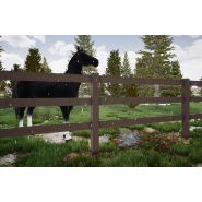 Clôture pvc pour chevaux - horse stop - artbois, 3 lices, 1m50, marron foncé