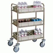 Diamond - Chariot pour remplissage minibars - réf. CMB/1 - gris inox AKS-CMB/1 Diamond - Chariot pour remplissage minibars - réf. CMB/1 - gris inox AKS-CMB/1