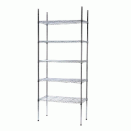 Étagère métallique Pyx - 5 tablettes en acier - L90xP45xH220cm