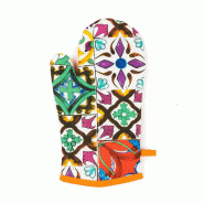Excelsa gant de four Lisbona coton 32x18 cm multicolore - multicolore textile 65875