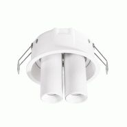 Gea Luce Spot Encastrable Orientable Gfa 2X8W Led 3000K Avec Double Spot Indépendant, Finition Blanc Satiné, Ip20, Classe Ii - Gealuce - blanc GFA1698