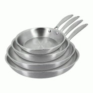 Menastyl - Set 4 poeles triply 20/24/28/32cm en acier inoxydable - 3256391056905