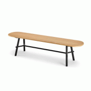 Banc Record en bois massif avec piètement bois massif Banc Record en bois massif avec piètement bois massif