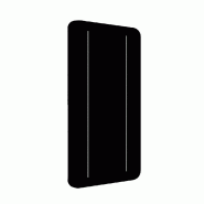 Panneau L120xH240cm Ep.18 mm - angle arrondi - 2 crémaillères alu - noir Panneau L120xH240cm Ep.18 mm - angle arrondi - 2 crémaillères alu - noir