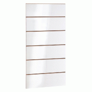 Panneau rainuré R20 L59,5xP120cm épaisseur 18mm - blanc laqué_0