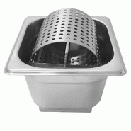 Rouleau à beurre inox perforé (L)337 mm, compatible avec un bac GN 1/6