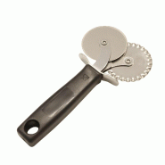 Schneider - Coupe-pâte et pizza, double, lisse et ondulée, Ø 55 mm - noir inox 200007