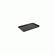 Schneider - Plateaux en mélamine, rectangulaires, noirs, 300 x 190 x 17 mm - noir plastique 227011