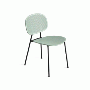 Lot de 6 chaises Tondina Slim Bicolore pour utilisation en extérieur Lot de 6 chaises Tondina Slim Bicolore pour utilisation en extérieur