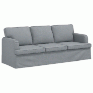 VidaXL Canapé Gris clair 201 x 80 x 85 cm tissu Modèle Atlas Office Pro Vision - 42024497