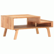 VidaXL Table basse 100x50x45 cm Bois d'acacia massif Modèle Apex Nordique - 287867XL