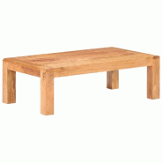 VidaXL Table basse 110x60x35 cm Bois d'acacia massif et finition miel Modèle Apex Nova - 289630XL