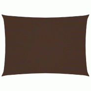 VidaXL Voile de parasol tissu oxford rectangulaire 3x4 m marron Modèle Soleil Sigma - marron 135815