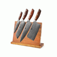 XinZuo - Set de couteaux Damas 5 pièces - Série B27 Yi - multicolore multi-matériau B27-H4