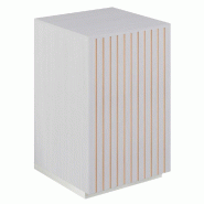 Angle de comptoir Vertigo T03 MDF naturel et noyer clair 60x60x93 cm