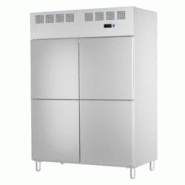 Armoire frigorifique 4 portes 530x650 gn 2/1 ou 400x600 - 1400x820x2010 mm - 380 W 230/1V - 79399509 Eurast - gris inox 79399509 Armoire frigorifique 4 portes 530x650 gn 2/1 ou 400x600 - 1400x820x2010 mm - 380 W 230/1V - 79399509 Eurast - gris inox 79399509