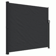 Auvent latéral rétractable noir 180x300 cm Modèle Helios Élégance Élite - 4004339