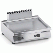 Cuistance Plancha Gaz Professionnelle Inox AISI 304 – Plaque Lisse Double Zone 13,8 kW pour Restauration - inox 8PCP700G