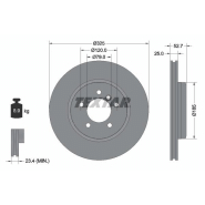 Disque de frein Textar 92106903 - ventilé de l'intérieur - boîte de 1 disque Disque de frein Textar 92106903 - ventilé de l'intérieur - boîte de 1 disque