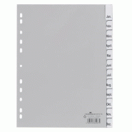 DURABLE Jan - Dez Répertoire mensuel DIN A4 gris 12 pièces PP (polypropylène) 11 trous 6410 - gris 641010