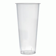 ECOLOMIQUE - 25 Pcs - Gobelet Bubble Tea Transparent - 650 ml, Hauteur: 178 mm, PP Injecté - ECO294GBU700 - transparent plastique ECO294GBU700 ECOLOMIQUE - 25 Pcs - Gobelet Bubble Tea Transparent - 650 ml, Hauteur: 178 mm, PP Injecté - ECO294GBU700 - transparent plastique ECO294GBU700
