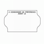 Étiquette blanche format 32 x 19 mm - à consommer de préférence avant - pack de 5000
