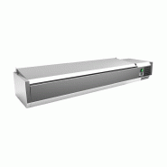 Gastro-Inox Rehausse réfrigérée avec couvercle en inox 1600x395x440mm - 7445908668694