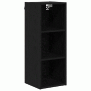 Helloshop26 - Armoire suspendue moderne espace de rangement 30 x 29,5 x 80 cm en bois d'ingénierie chêne noir 02_0053474 - noir Bois massif 30002379