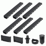 Helloshop26 - Canaux de drainage 6 pièces plastique 6 m 02_0002990 - 3000105011533 Helloshop26 - Canaux de drainage 6 pièces plastique 6 m 02_0002990 - 3000105011533
