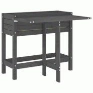 Helloshop26 - Jardinière bac lit surélevé plantes fleurs terrasse jardin de jardin avec dessus pliable bois pin massif gris 02_0038582 - 3000217746682 Helloshop26 - Jardinière bac lit surélevé plantes fleurs terrasse jardin de jardin avec dessus pliable bois pin massif gris 02_0038582 - 3000217746682