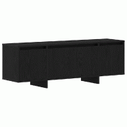 Helloshop26 - Meuble TV moderne avec portes affleurantes espace de rangement 120 x 30 x 40 cm en bois d'ingénierie noir 02_0051912 - noir Bois massif