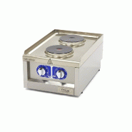 Maxima Cuiseur de qualité commerciale - 2 brûleurs - unité simple - profondeur 60 cm - électrique - 9391550
