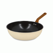 Menastyl - wok praticook 28cm en acier carbone beige - 3256391056011