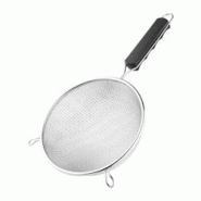 Passoire tamis professionnel 240mm, double maille étamée, tamisage fin précis, manche solide, idéale cuisines CHR - Vogue - Bois massif FE743 Passoire tamis professionnel 240mm, double maille étamée, tamisage fin précis, manche solide, idéale cuisines CHR - Vogue - Bois massif FE743