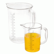 Pichet doseur 1L Ø11,5x16,5cm transparent