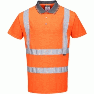 Polo haute visibilité ris orange rt22, l Polo haute visibilité ris orange rt22, l