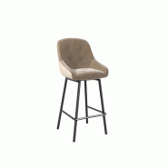 Lot de 2 chaises hautes pivotantes California avec assise pivotante Lot de 2 chaises hautes pivotantes California avec assise pivotante