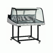 Vitrine réfrigérée avec chariot - 175 L - Gaz R134A - Température +2°C/+12°C - Éclairage LED - Dimensions 915x890x1080 mm Vitrine réfrigérée avec chariot - 175 L - Gaz R134A - Température +2°C/+12°C - Éclairage LED - Dimensions 915x890x1080 mm