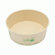 50 Boîtes à salade en bambou 1 300 ml Ø 184 × H 67 mm - Bambou 3434030029934