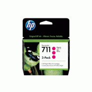 711 pack de 3 cartouches d'encre DesignJet magenta, 29 ml_0