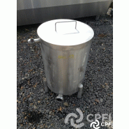 Bac de lancement 80 L - tout inox avec couvercle et poignée - N° ARTICLE : BNC019