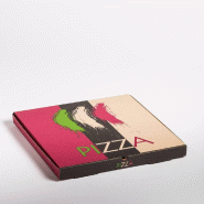 Boîte pizza kraft brun micro cannelure 40x40x3.5cm - par 100