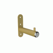 Bras droit mural Round en tube rond D.22 L100mm - or (sans visserie)