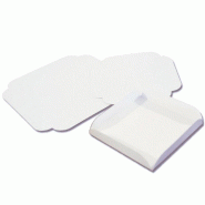 Carré rainé blanc 19x19x2cm - par 250