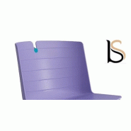 Chaise de conférence Mork avec pied chromé. - Lilas_1