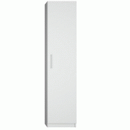 ARMOIRE DE RANGEMENT 1 PORTE BLANC MAT LARGEUR 50 X 50 CM PROFONDEUR