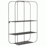 Décoshop26 - Étagère murale en forme rectangle avec 3 étagères en métal noir chic et pratique ETA05036 - noir 3000515269609 Décoshop26 - Étagère murale en forme rectangle avec 3 étagères en métal noir chic et pratique ETA05036 - noir 3000515269609