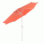 Décoshop26 - Parasol de jardin Ø 3m inclinable polyester/aluminium 5kg Terracotta 04_0003884 - aluminium 3000535532691