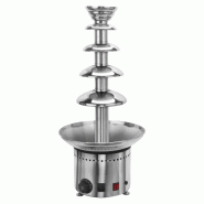 Fontaine à chocolat inox avec 5 étages - 70 cm | Qdm - SBCH5
